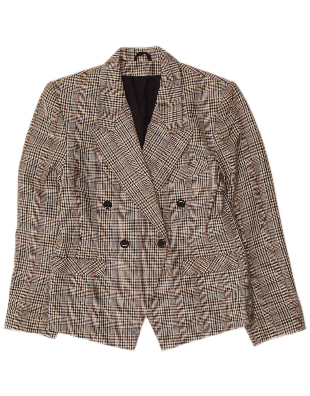 St. Bernard Damen Blazer Jacke UK 12 Mittel Mehrfarbig Hahnentrittmuster
