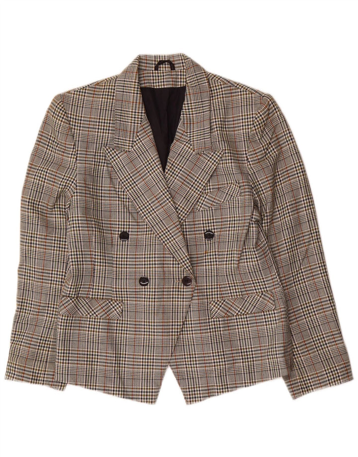 St. Bernard Damen Blazer Jacke UK 12 Mittel Mehrfarbig Hahnentrittmuster