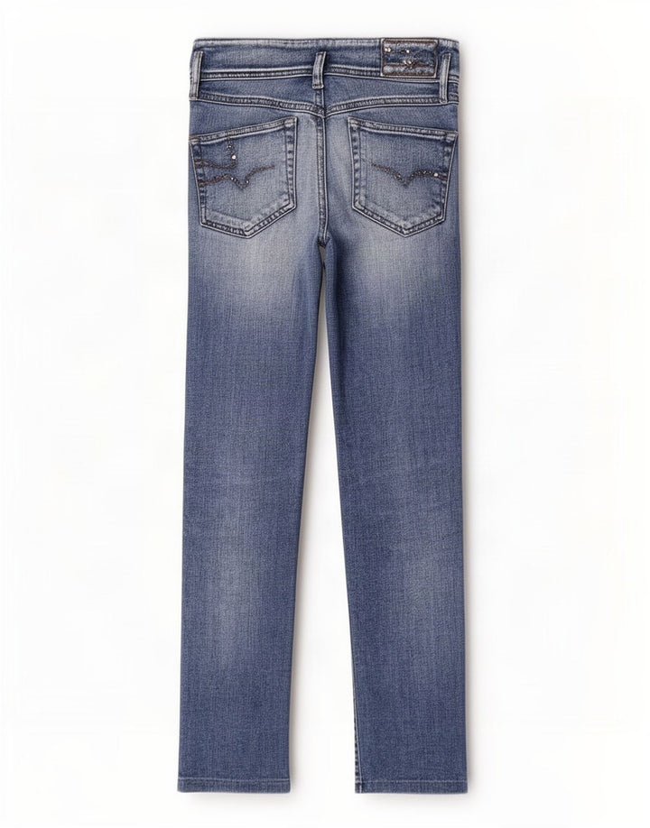 Diesel Damen Matic Slim Jeans W26 L28 Blaue Baumwolle