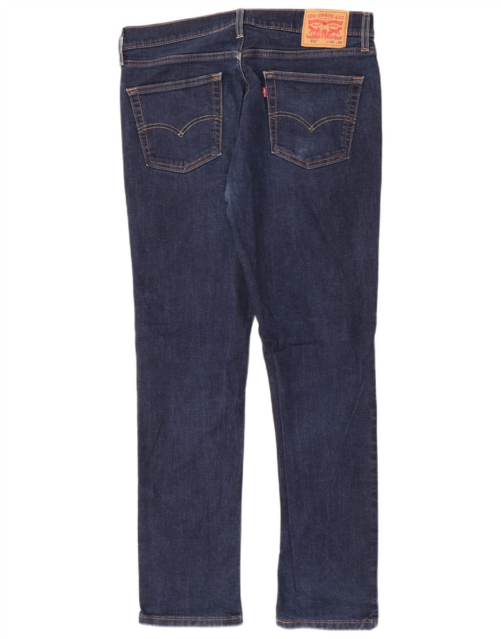 Levi's Herren 511 Slim Jeans W36 L34 Blaue Baumwolle