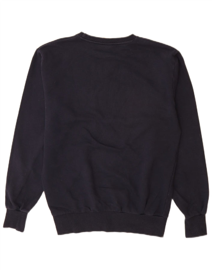 Ellesse Herren-Sweatshirt mit Grafik, mittlere marineblaue Baumwolle
