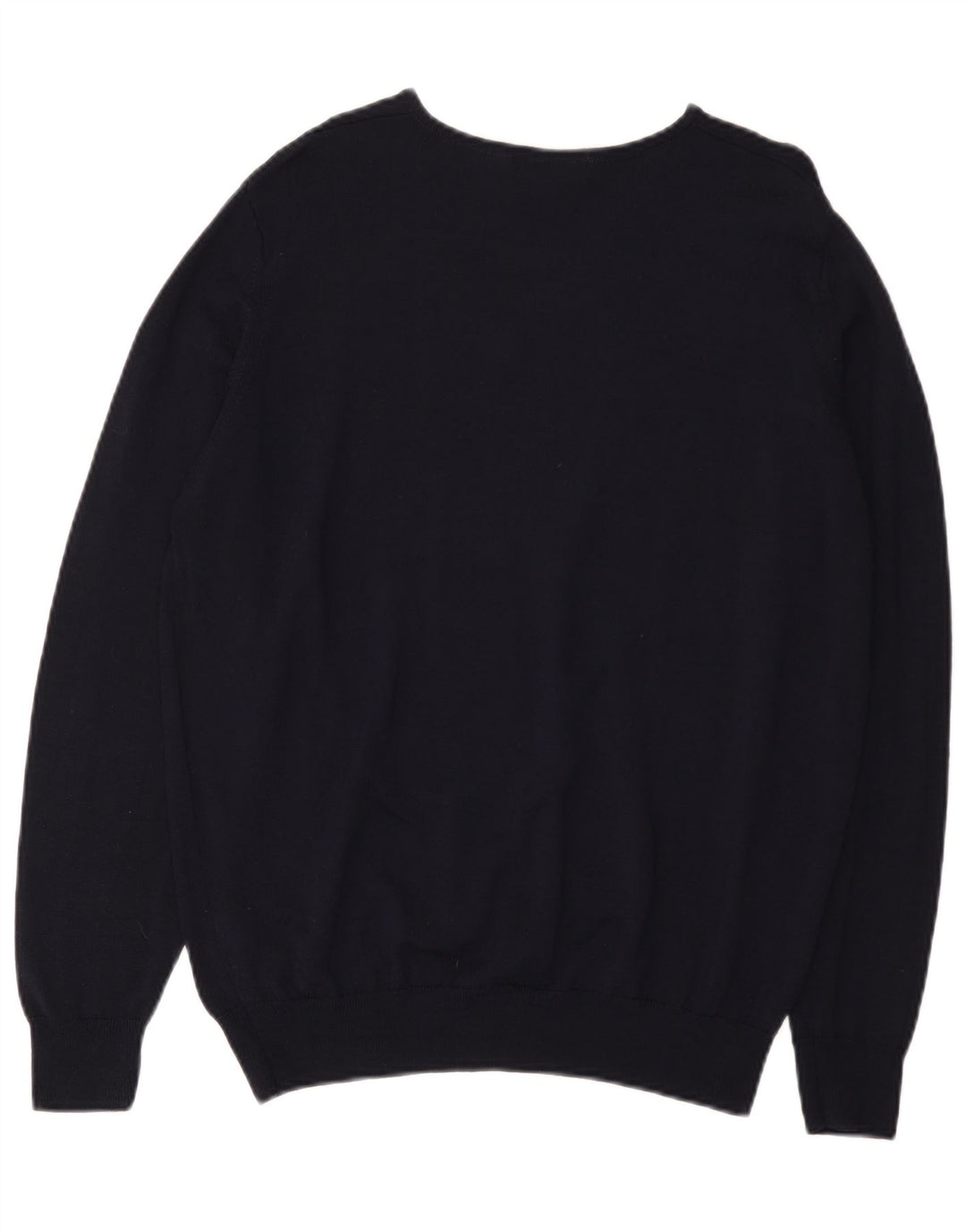 Marks & Spencer Damen-Pullover mit V-Ausschnitt, Gr. 40, Marineblau, Wolle