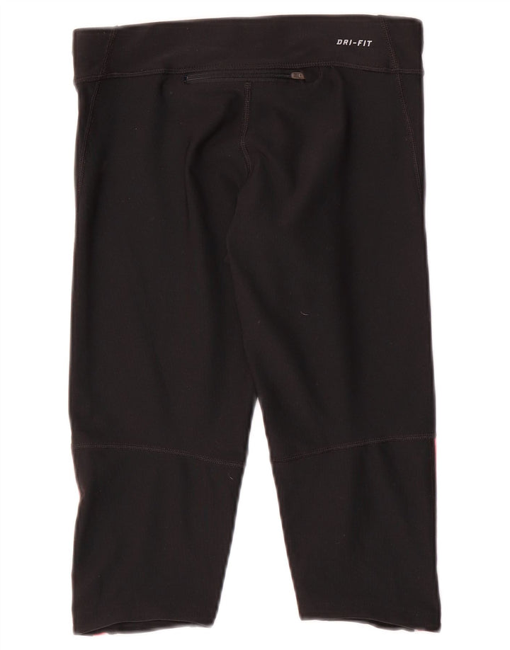 Nike Damen Dri Fit Capri Leggings UK 6 XS Schwarz Polyester