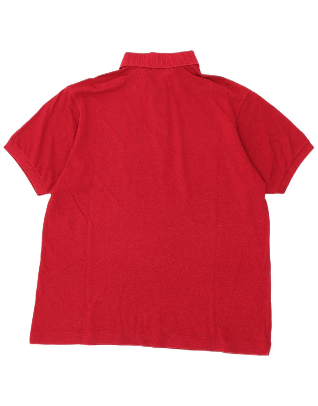 LACOSTE Herren Poloshirt Größe 6 XL Rote Baumwolle