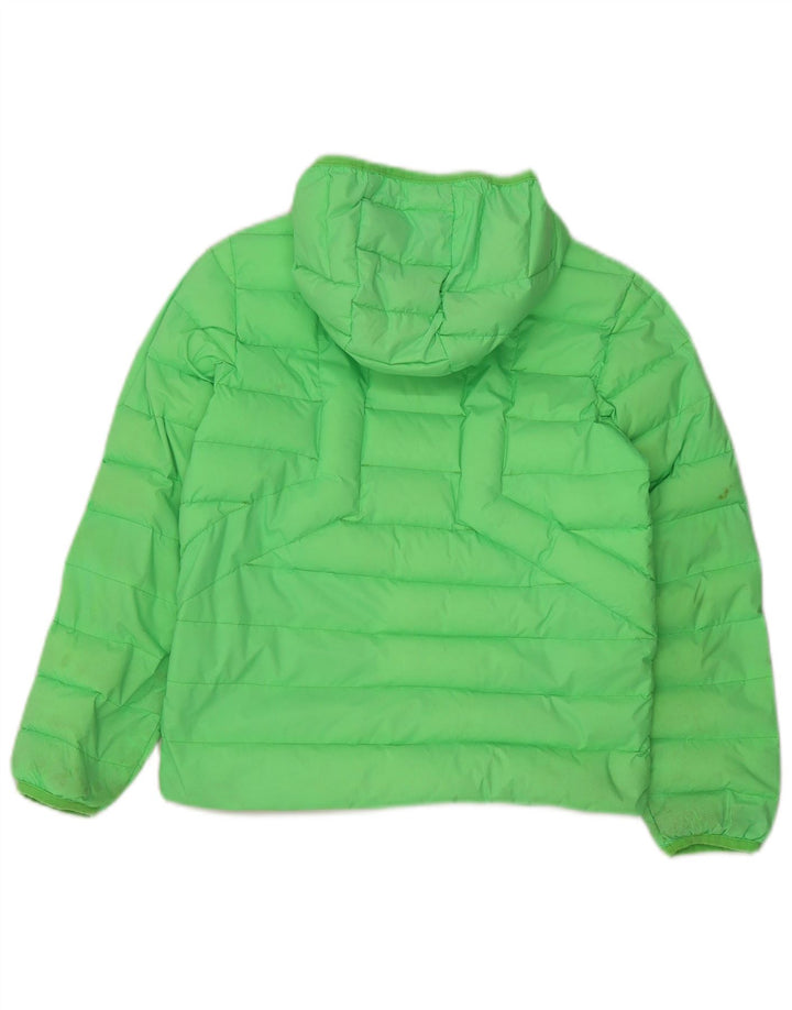 Diesel Jungen wattierte Jacke mit Kapuze, 10–11 Jahre, grünes Nylon