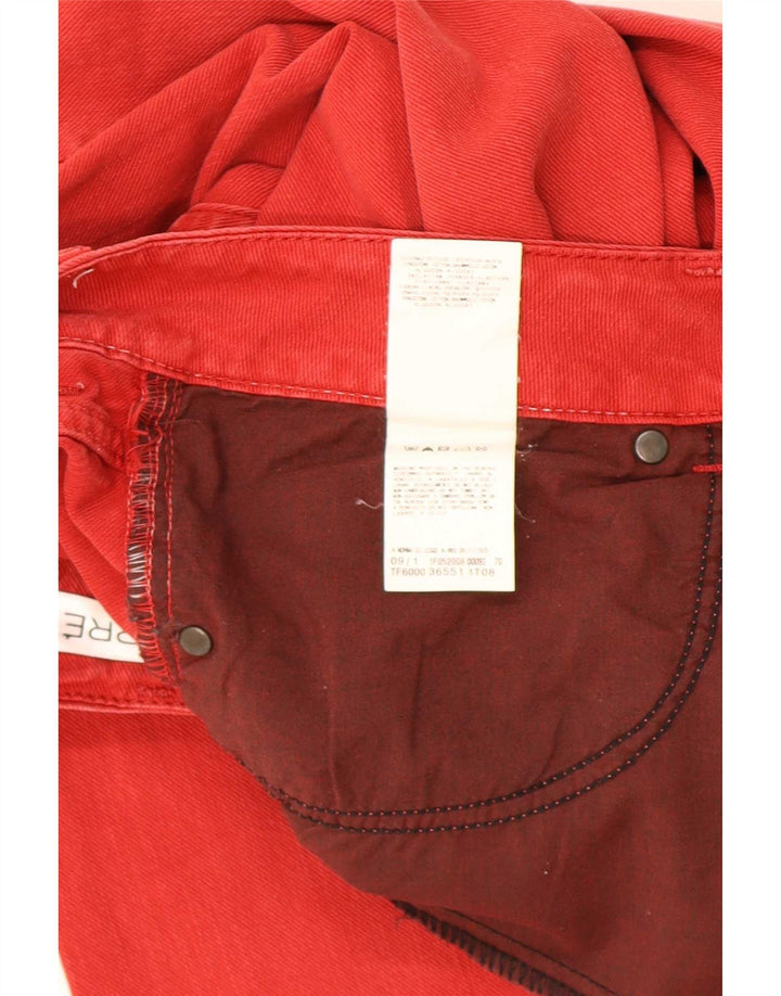 Ferre Herren Ittierre Slim Jeans W32 L31 Rote Baumwolle