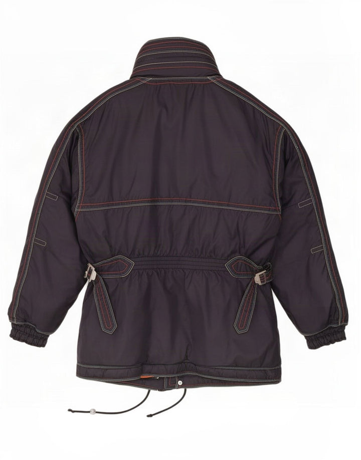 Ellesse Damen-Skijacke mit Kapuze, UK 12, mittelgraues Polyamid