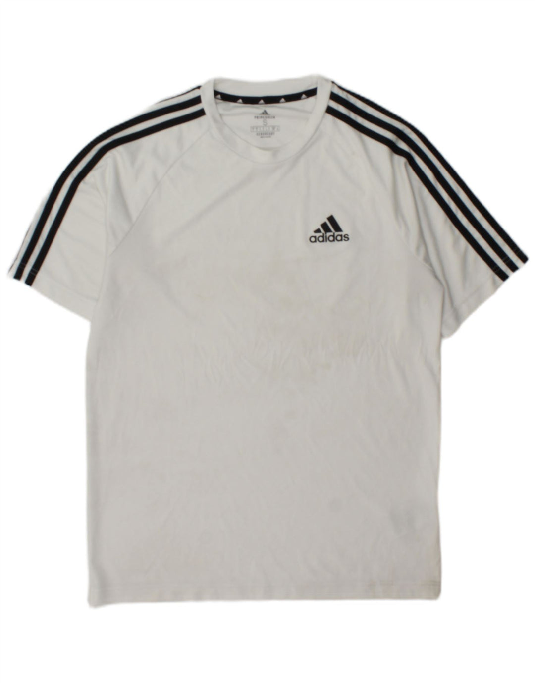 Adidas Herren Aeroready T-Shirt Top Small Weiß Colourblock Polyester