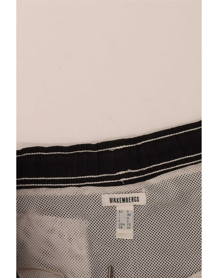 Bikkembergs Herren-Badeshorts mit Grafik, mittelschwarz, Polyester