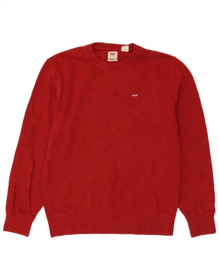 Levi's Herren Standard-Sweatshirt-Pullover, Größe S, Rot, Baumwolle