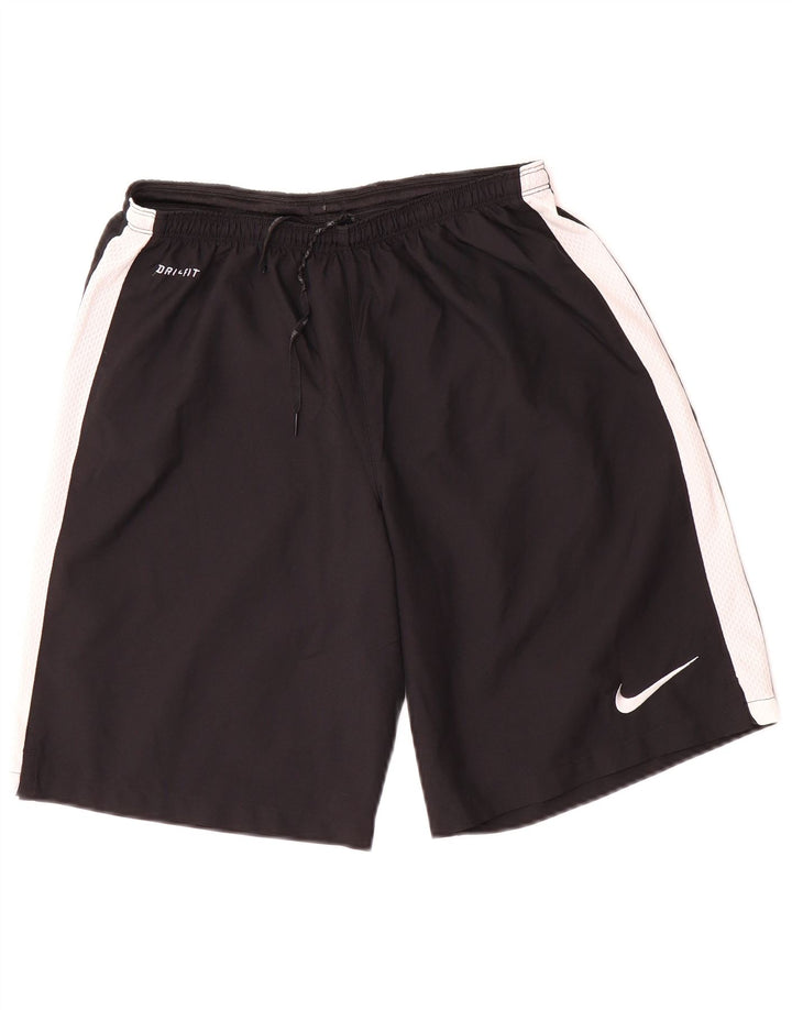 Nike Herren Dri Fit Sportshorts Mittelschwarzes Colourblock-Polyester