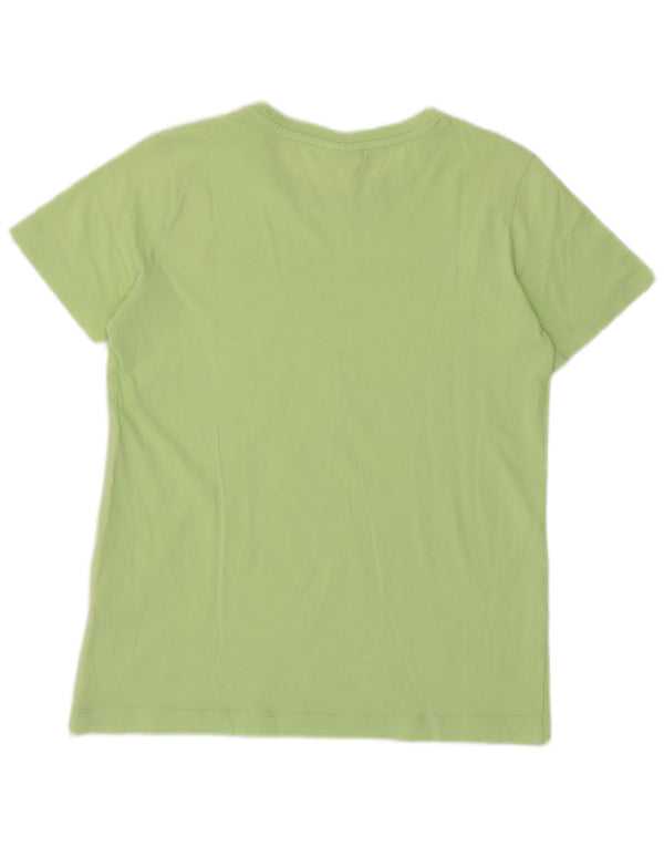 Champion Womens Graphic T-Shirt Top UK 10 Small Grüne Baumwolle