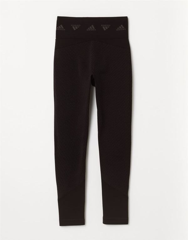 Adidas Mädchen-Grafik-Leggings, 9–10 Jahre, schwarz gestreift, Sport