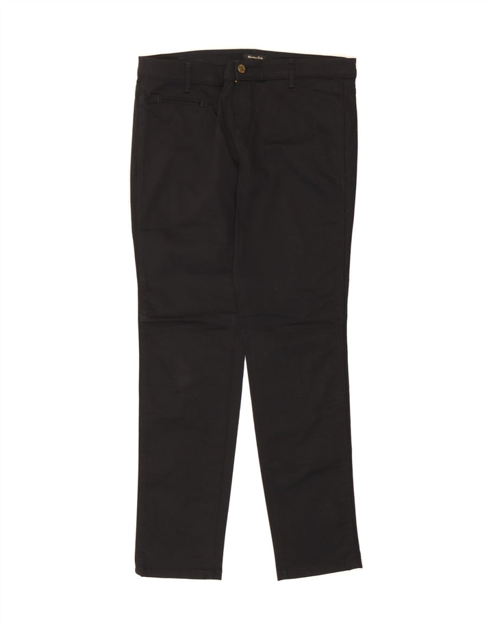 MASSIMO DUTTI Womens Slim Casual Trousers EU 40 Medium W30 L30 Black Vintage Massimo Dutti and Second-Hand Massimo Dutti from Messina Hembry 