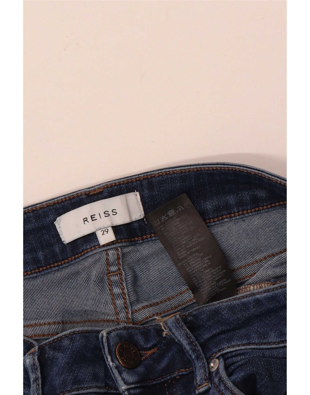 Reiss Damen Skinny Jeans W29 L30 Blau
