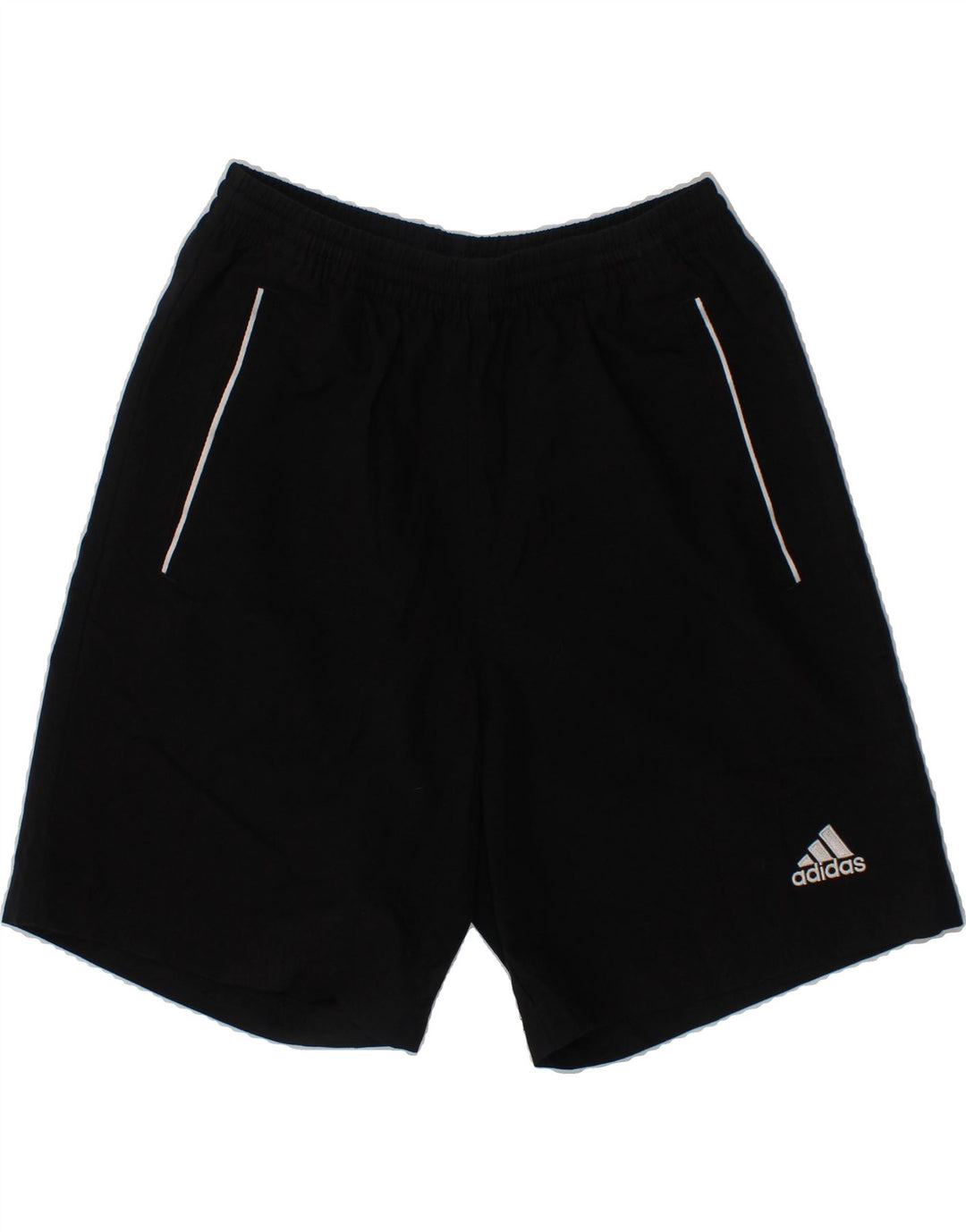 ADIDAS Boys Sport Shorts 11-12 Years  Black Polyester Vintage Adidas and Second-Hand Adidas from Messina Hembry 