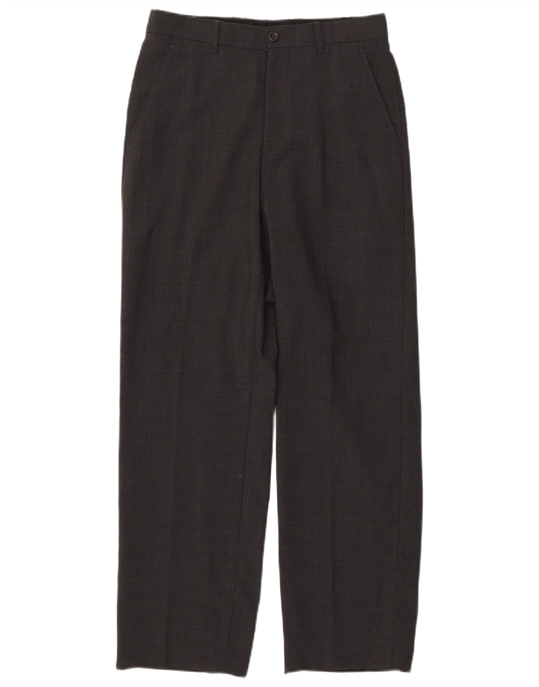 ARMANI Herren gerade Chinohose IT 44 XS W29 L30 graue Wolle