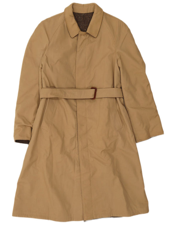 Diolen Herren Wendemantel UK 36 Small Khaki Schurwolle