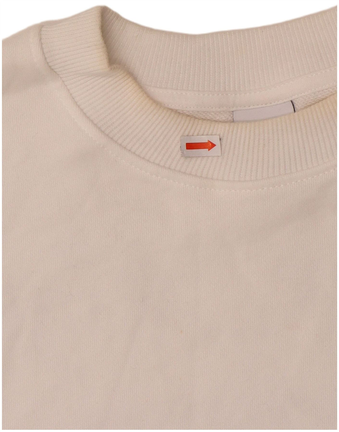 Zara Damen-Sweatshirt mit übergroßem Grafikmotiv, Gr. 10, Größe S, Weiß