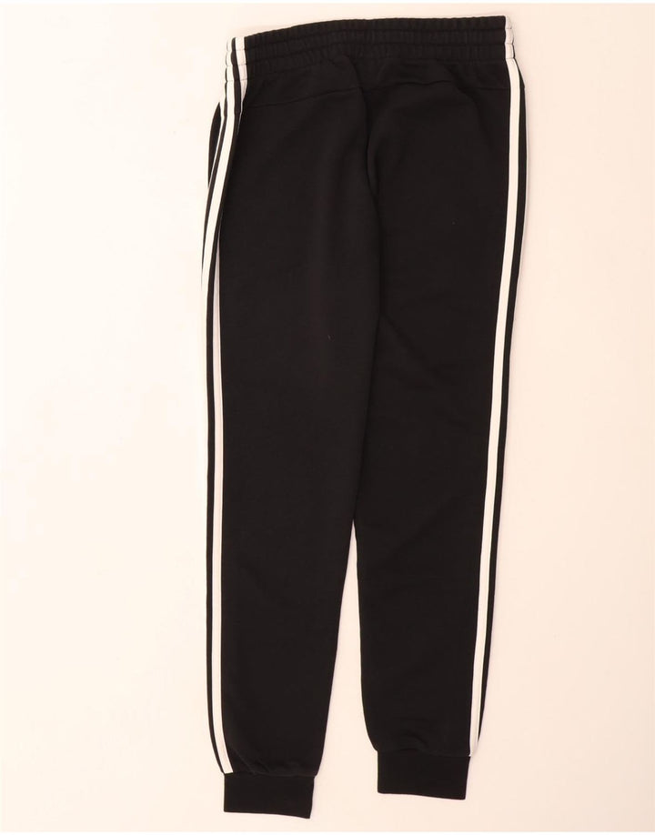 ADIDAS Damen Trainingshose Jogger UK 8/10 Small Schwarz Baumwolle