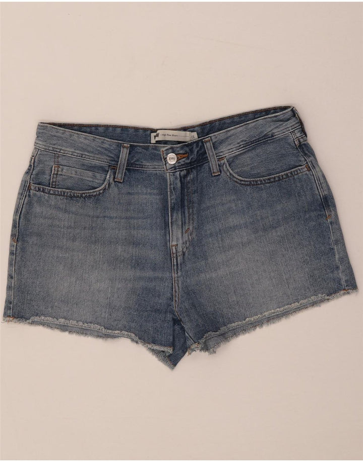 Levi's Damen-Jeansshorts, W32, groß, blaue Baumwolle
