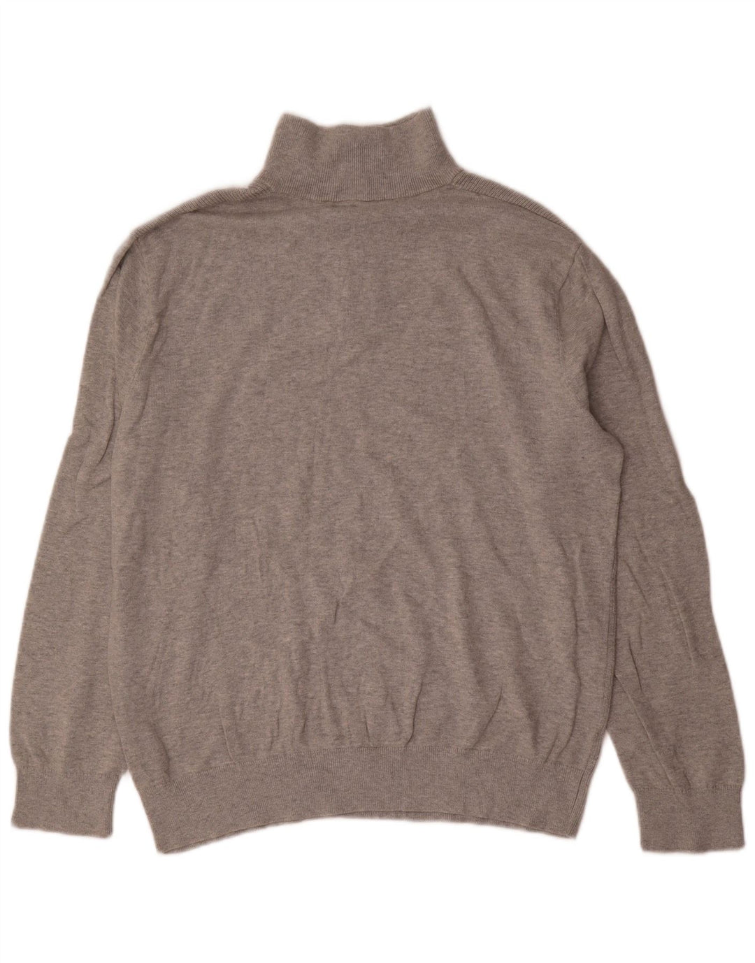 Nautica Herren-Pullover mit Reißverschluss am Hals, große graue Baumwolle