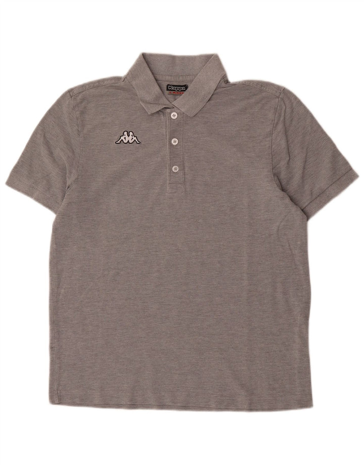 Kappa Herren Poloshirt Large Grau