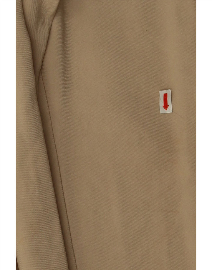 Zara Damen-PEGged-Cropped-Hose, Größe S, W26, L25, Beige Viskose