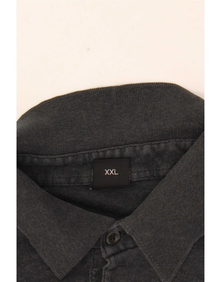 Hugo Boss Herren Langarm-Poloshirt 2XL Grau
