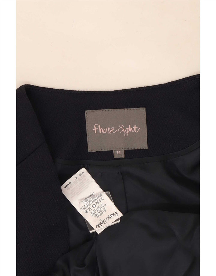 Phase Eight Offene Bolero-Jacke für Damen mit 3/4-Ärmeln, Größe 40, Marineblau