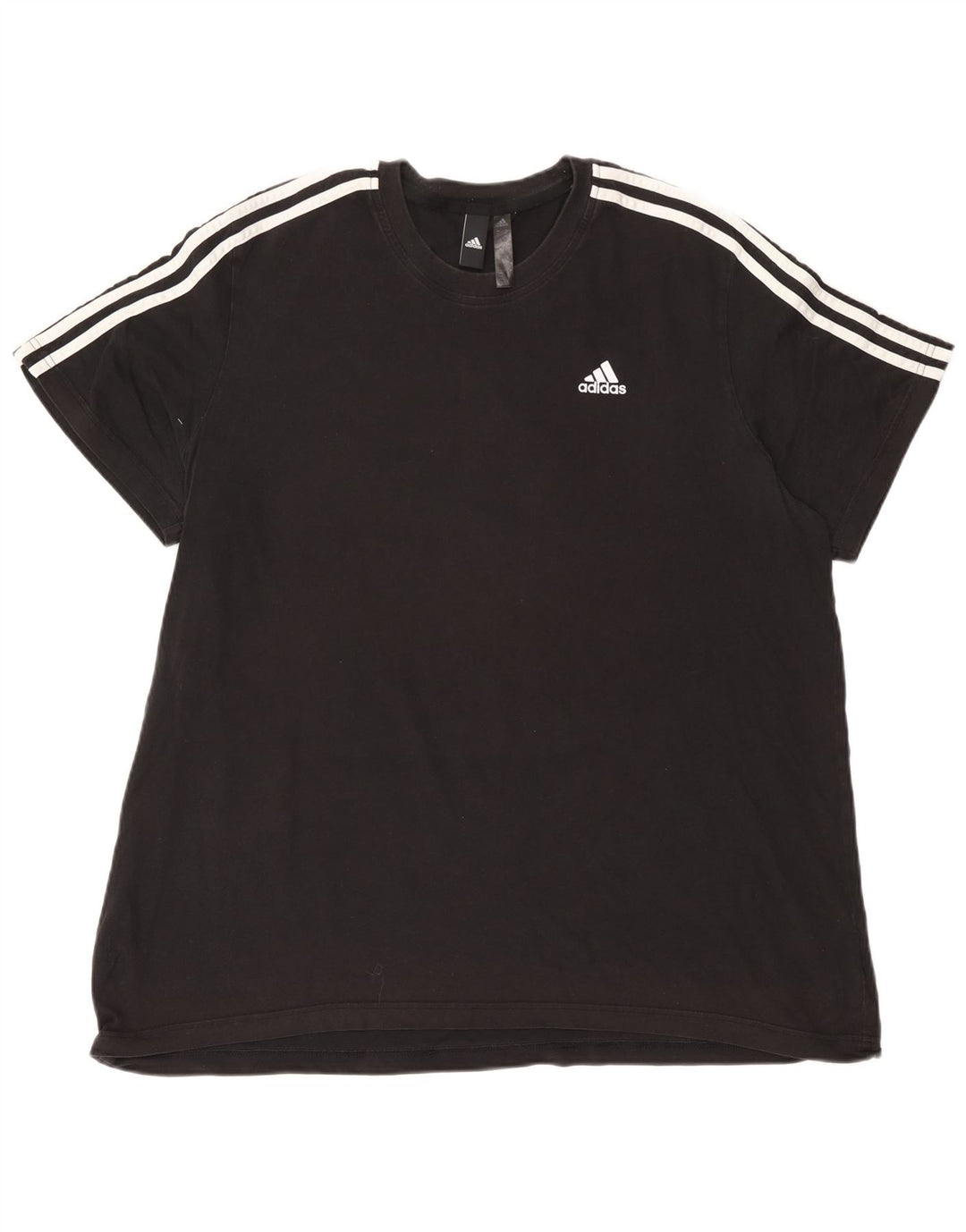 Adidas Herren T-Shirt Top 2XL Schwarz Baumwolle