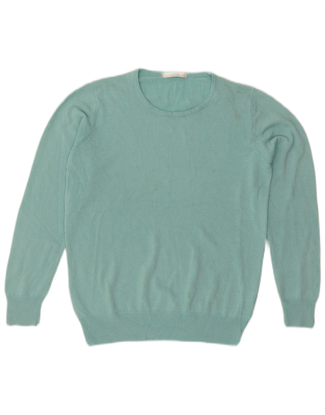 Marks & Spencer Damen-Pullover mit Rundhalsausschnitt, Gr. 10, Größe S, Türkis