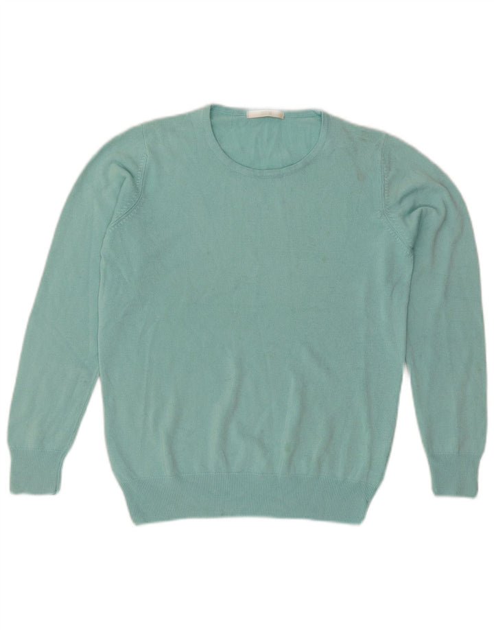 Marks & Spencer Damen-Pullover mit Rundhalsausschnitt, Gr. 10, Größe S, Türkis