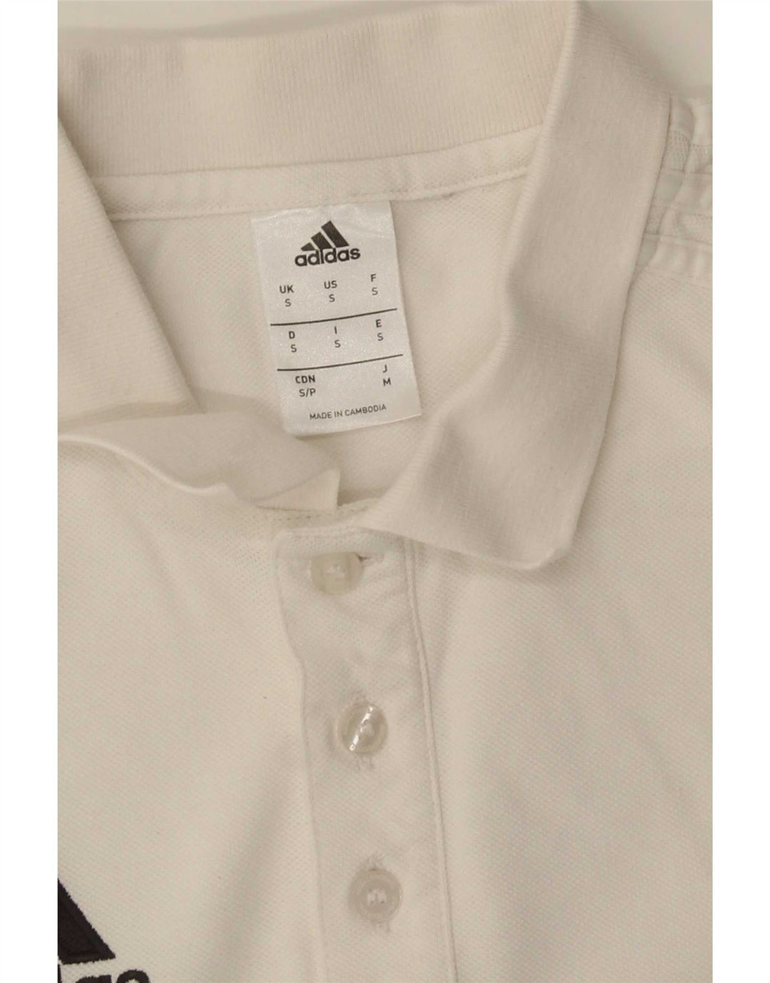 Adidas Herren Poloshirt Small Weiß