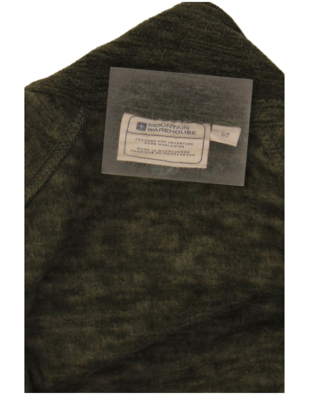 Mountain Warehouse Herren-Fleecepullover mit Reißverschluss am Kragen, Größe S, Khaki, gefleckt