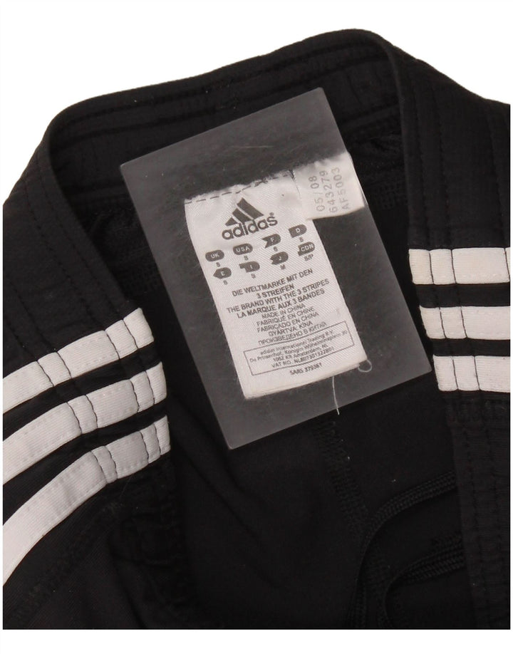 ADIDAS Damen Climalite Trainingshose UK 10 Small Schwarz Polyamid