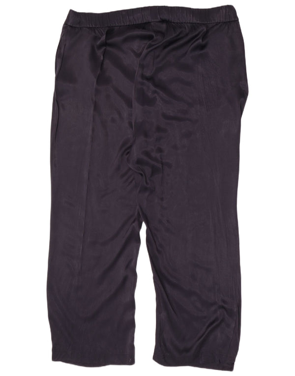 Marks & Spencer Damen-Freizeithose mit hoher Taille, UK 24, 4XL, W44, L30, Marineblau