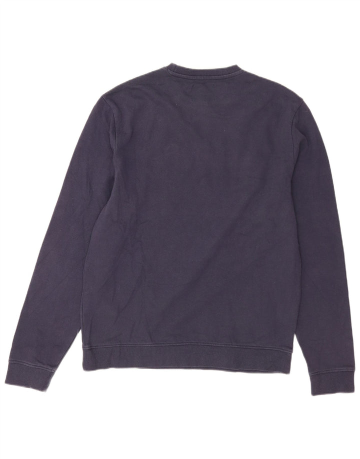 Guess Herren-Sweatshirt mit Grafik, mittlere marineblaue Baumwolle