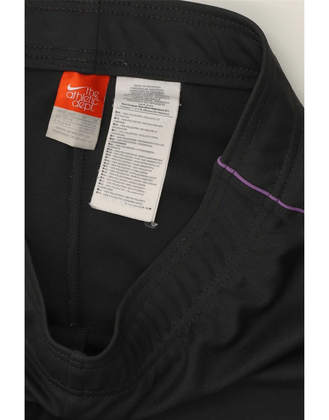 Nike Damen-Trainingshose UK 12/14 Mittelgraues Polyester