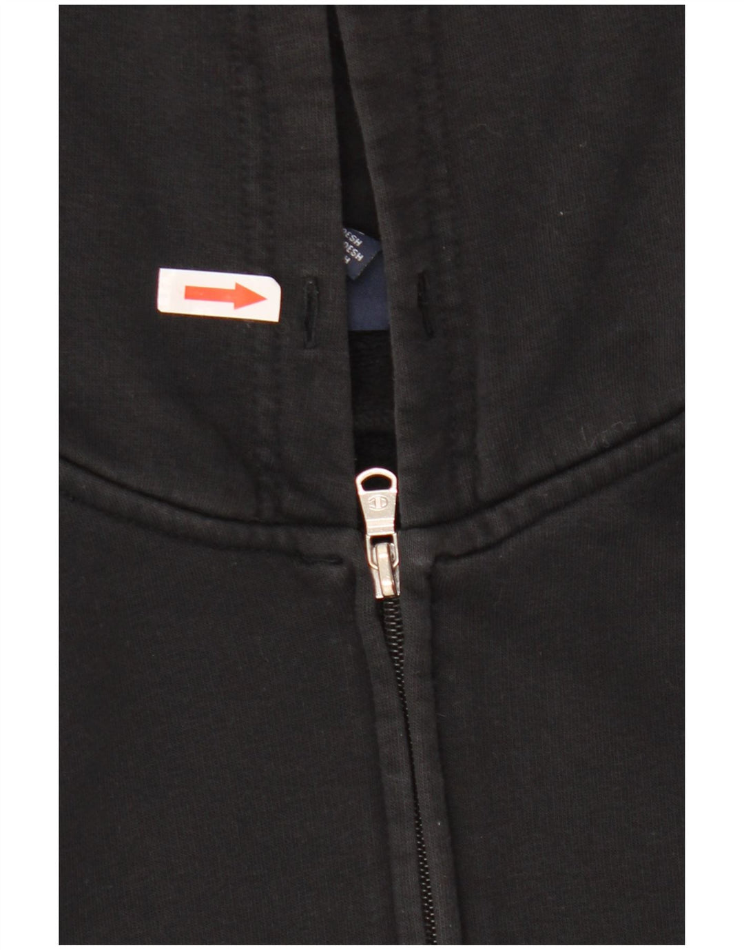 Champion Herren-Kapuzenpullover mit Reißverschluss, groß, aus schwarzer Baumwolle