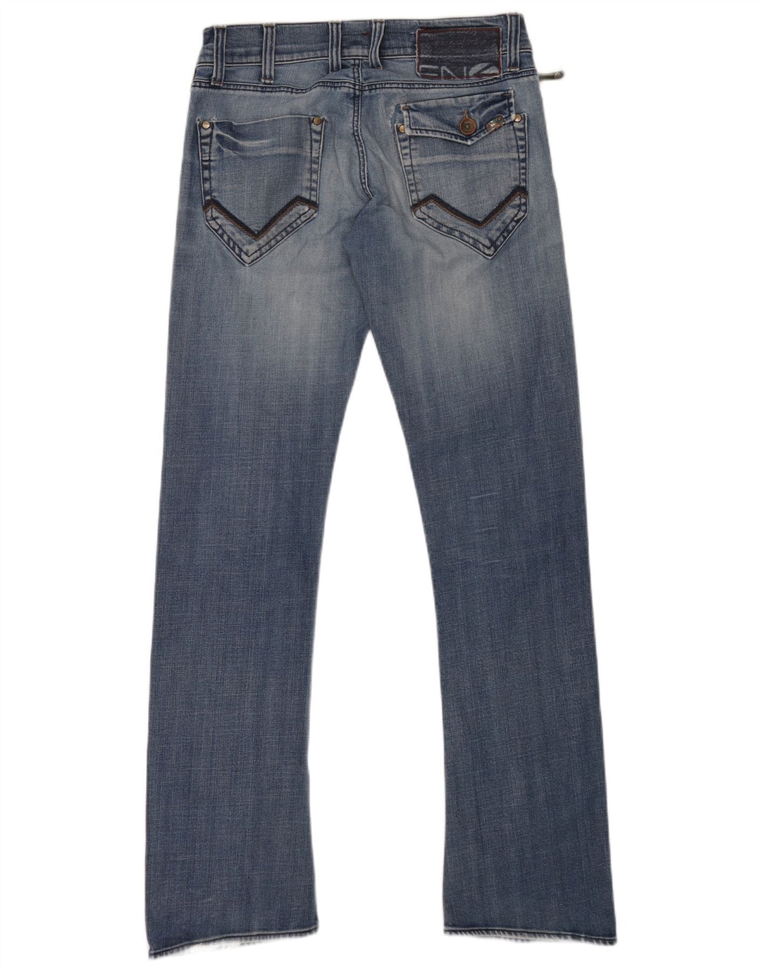 Energie Herren Bootcut Jeans W32 L34 Blaue Baumwolle