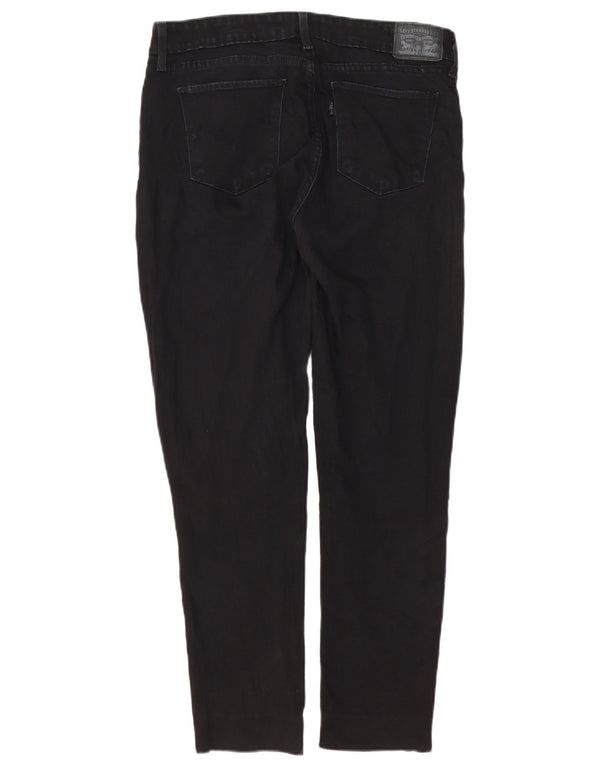 Levi's Damen 711 Skinny Jeans W30 L27 Schwarze Baumwolle