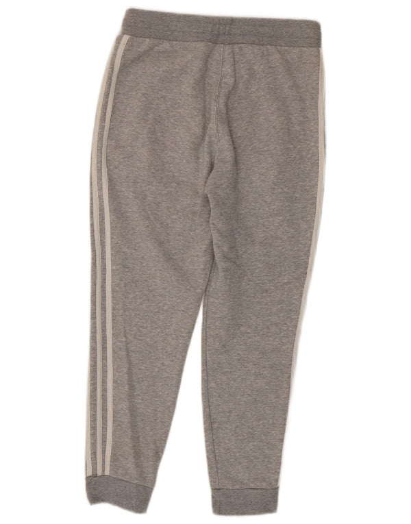 Adidas Jungen-Trainingshose, Jogginghose, 12–13 Jahre, grau gefleckte Baumwolle