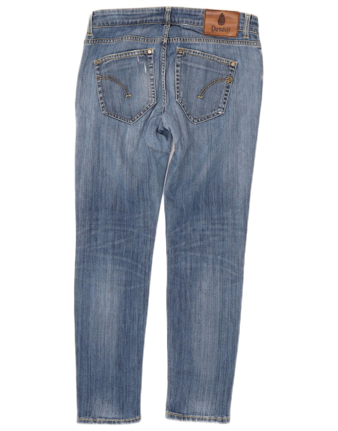 DONDUP Distressed Slim Jeans für Damen W29 L27 Blaue Baumwolle
