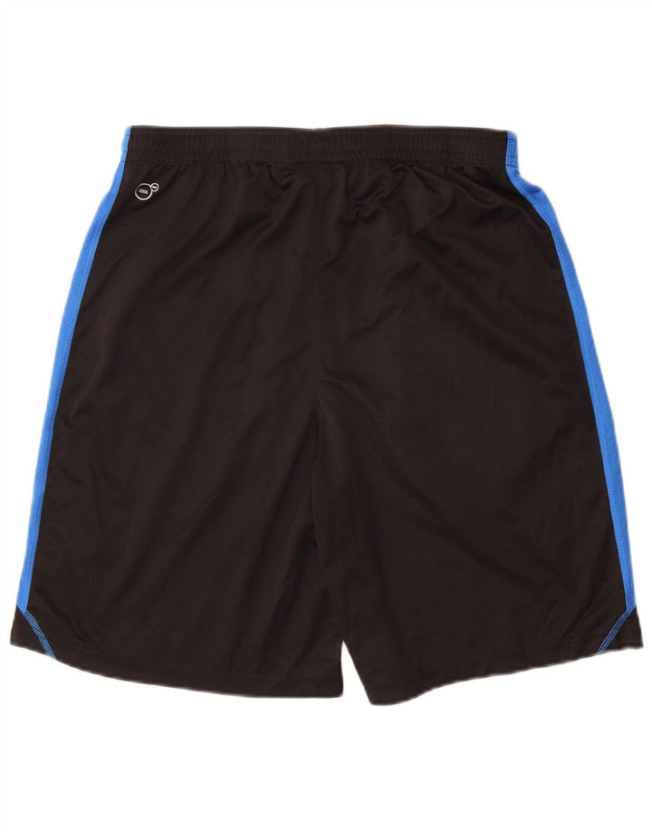 PUMA Herren Sportshorts Mittelschwarzes Colourblock-Polyester
