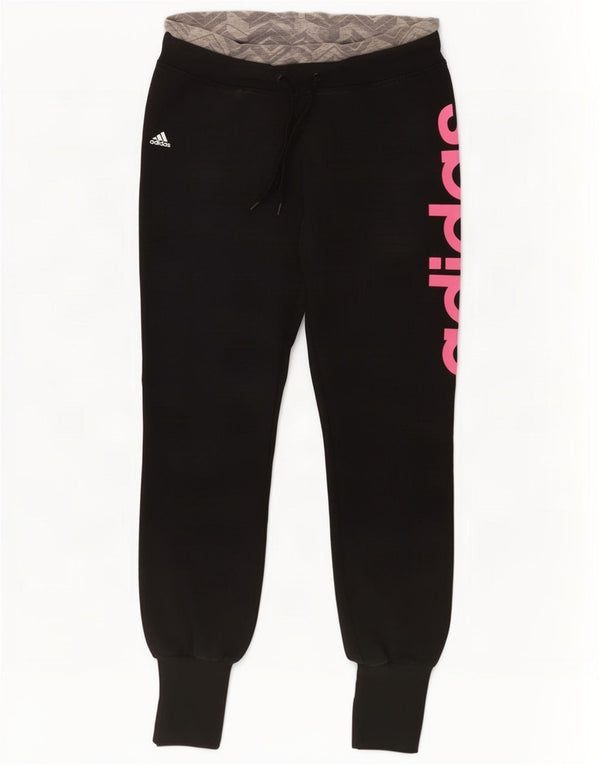 Adidas Damen Climalite Trainingshose Jogger UK 4/6 XS Schwarz