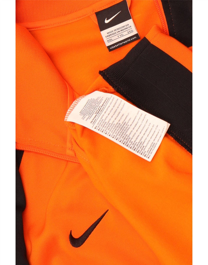 Nike Herren KNVB Graphic Trainingsanzug Top Jacke 2XL Orange Farbblock