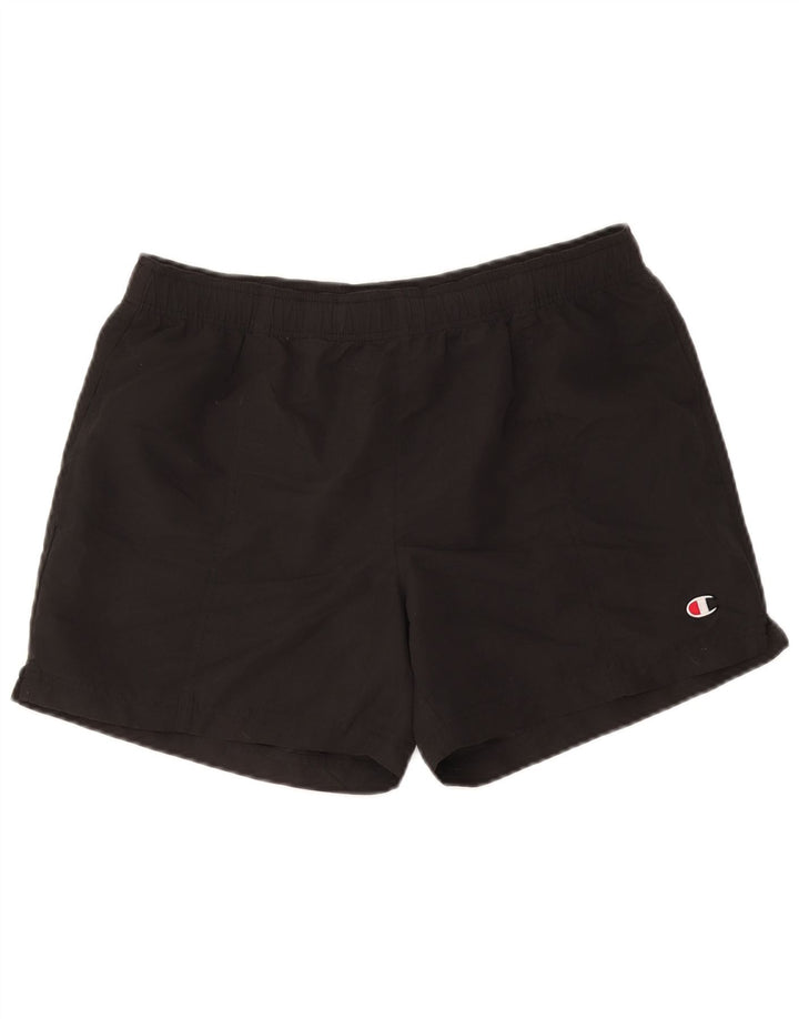 Champion Herren-Sportshorts, groß, aus schwarzem Polyester