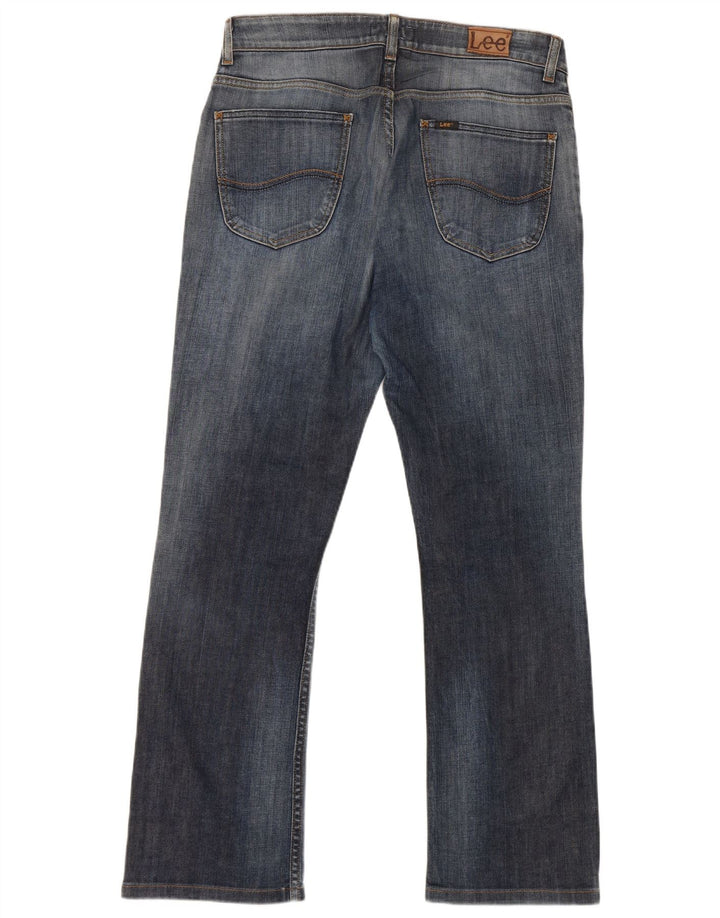 Lee Damen Cameron Bootcut Jeans W34 L28 Blaue Baumwolle