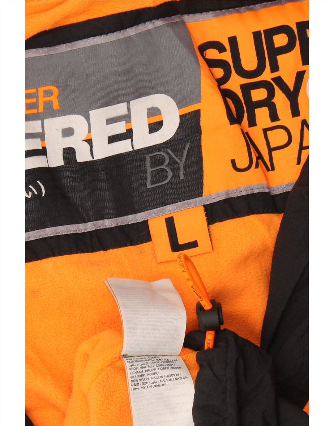 Superdry Damen Windjacke UK 16 Large Schwarz Nylon